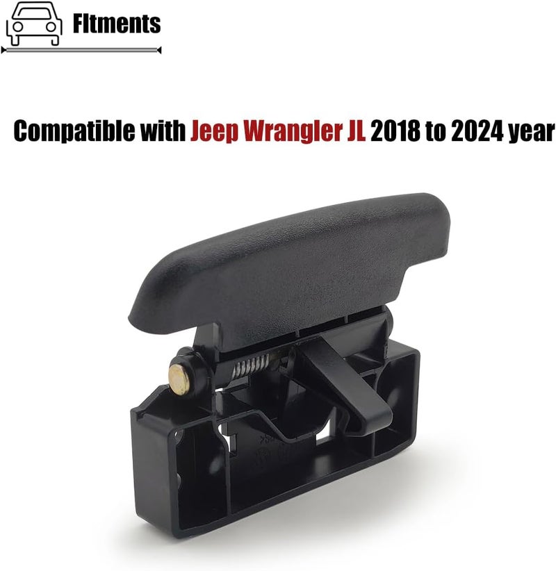 LXROAR01 Center Console Latch Compatible with Jeep Wrangler JL 2018 2019 2020 2021 2022 2023 2024 Year, Console Lid Latch for 68470797AA - Image 3